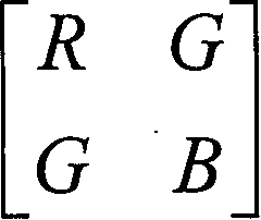 Configuring matrix device of primitive colours LED