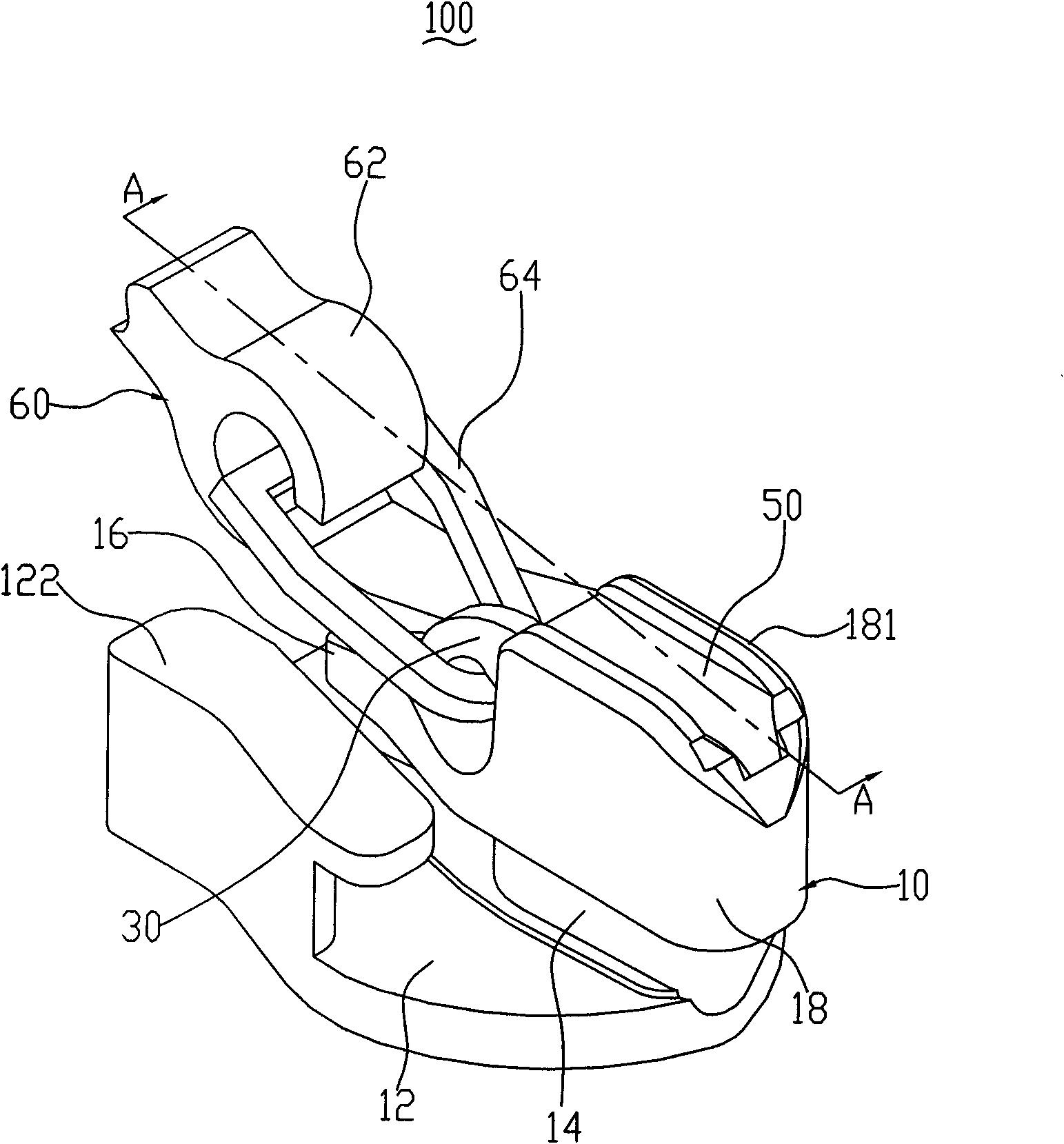 Self-locking invisible puller