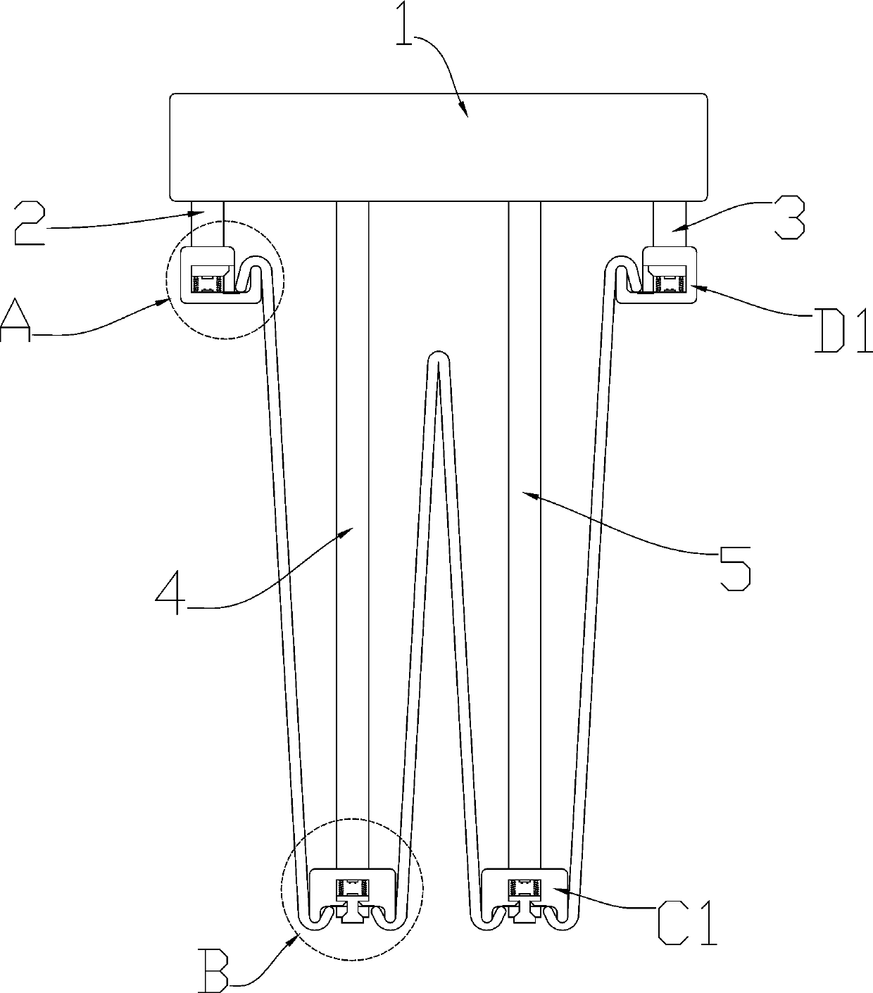 An improved device for drying trousers