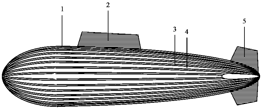 Magnetic flow propulsion system of underwater vehicle with outer surface provided with water pushing ditch grooves