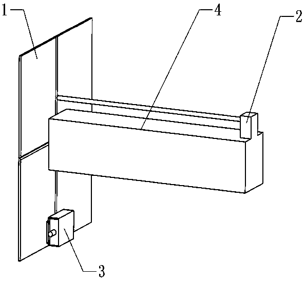 Operating trolley and its mechanical arm optical target positioning device and positioning method