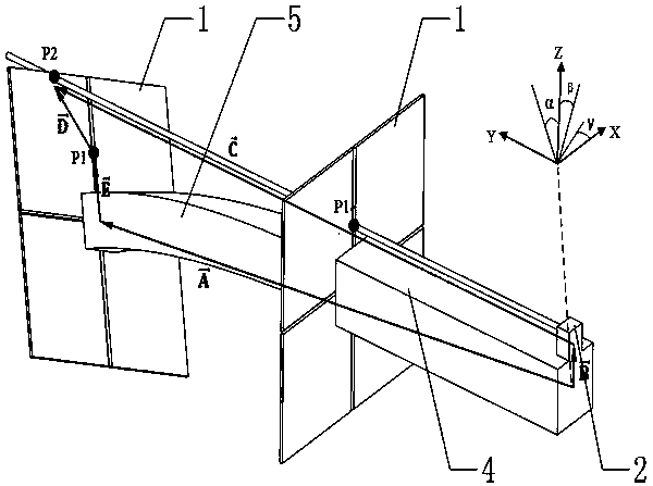 Operating trolley and its mechanical arm optical target positioning device and positioning method