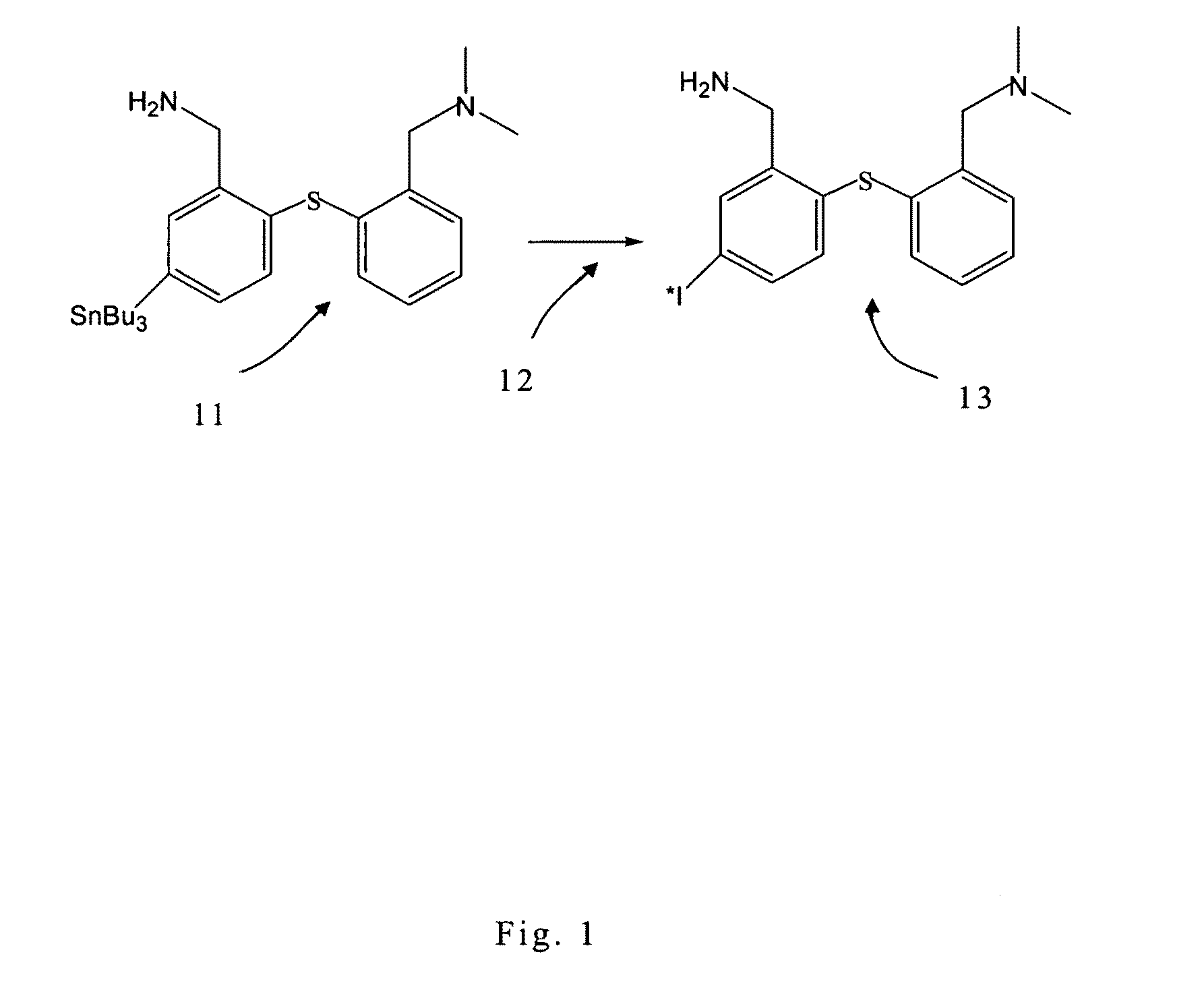 Method for radio-labeling serotonin transporter ligand, 123I-IADM