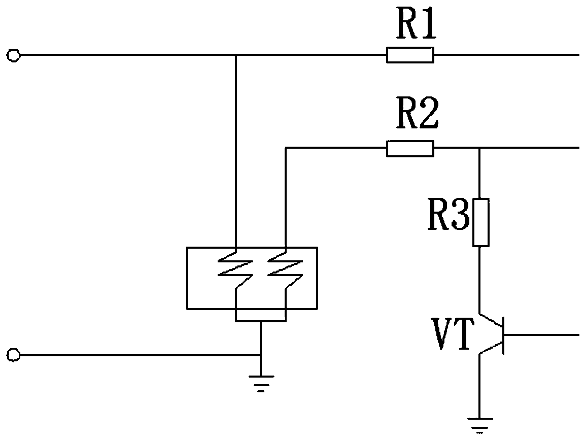 Time domain power supply system of temperature sensor
