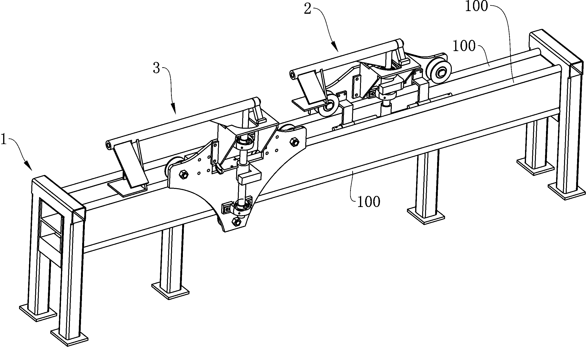 Simple aluminum section traction system