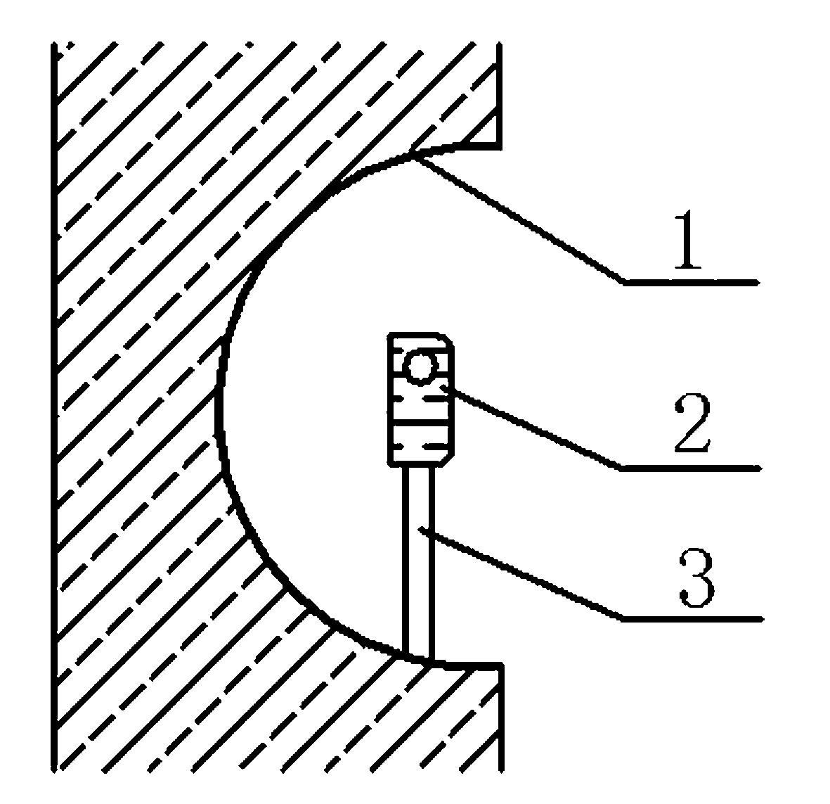 Wall embedded open-installation hydraulic alarm device and installing method thereof