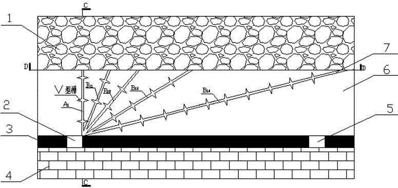 Method for weakening main control coal and rock seam in situ by utilizing wastewater of overburden gob area