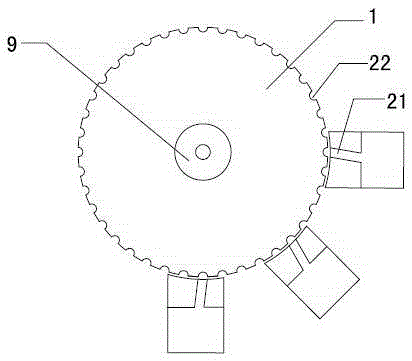 Classification mechanism of automatic lamp inspection machine