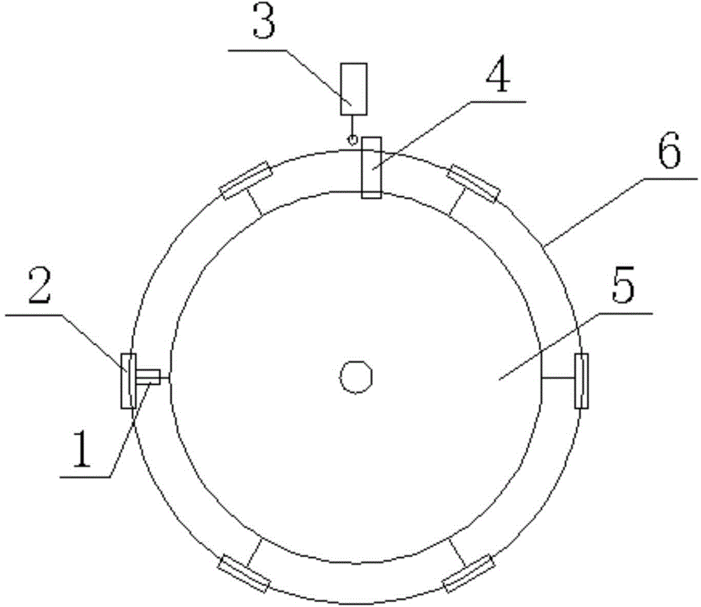 Wheel-track type large rotary table position control system and control method thereof