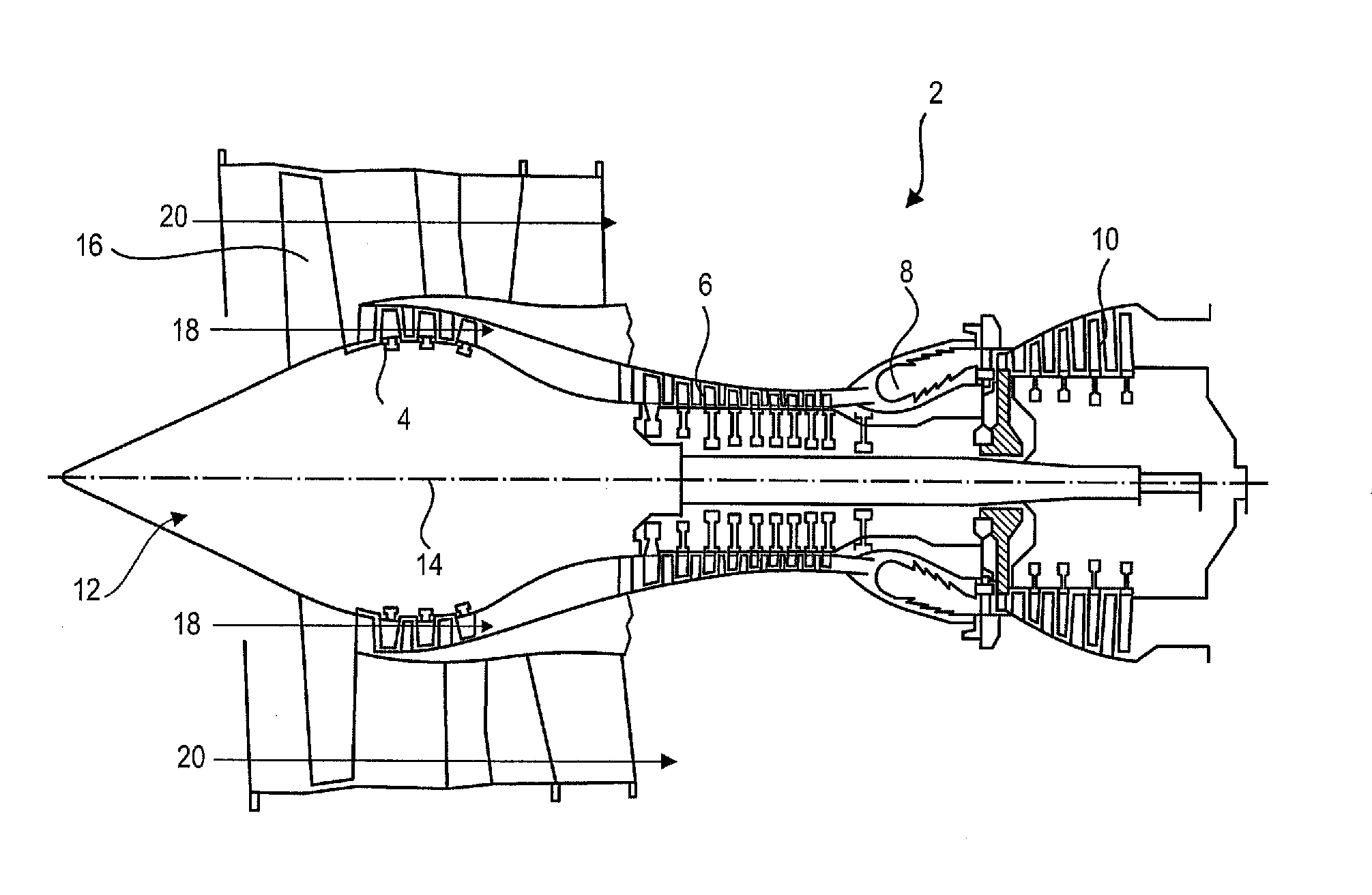 Axial turbomachine blade with platforms having an angular profile