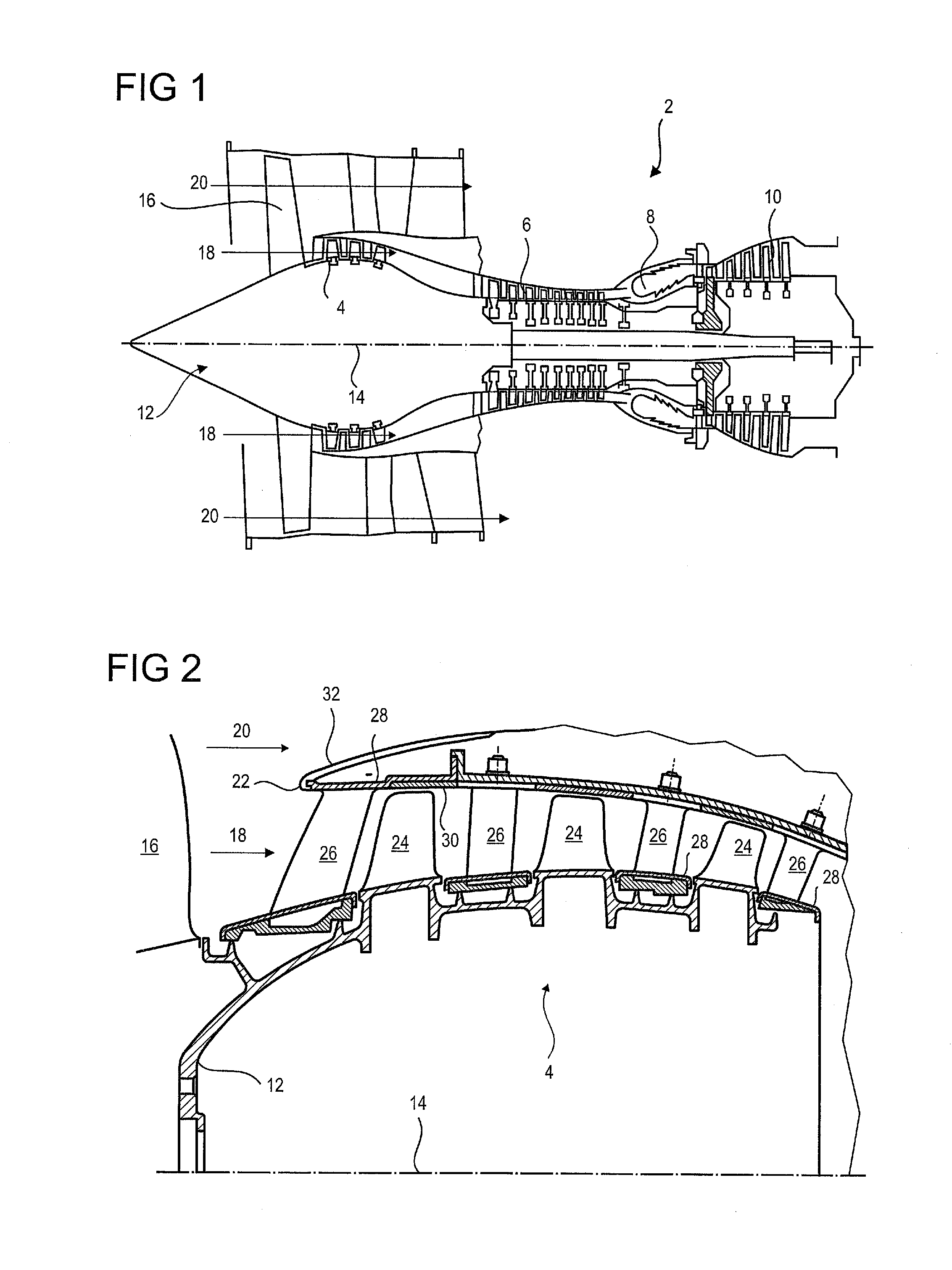 Axial turbomachine blade with platforms having an angular profile