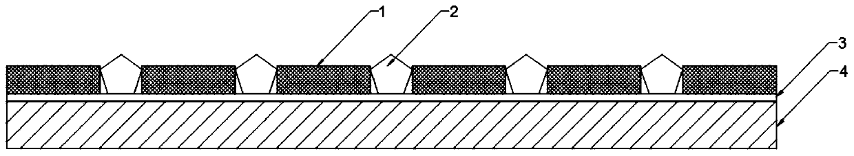 Method for preparing diamond abrasive tool with orderly arrangement of abrasive grains by using mask plate