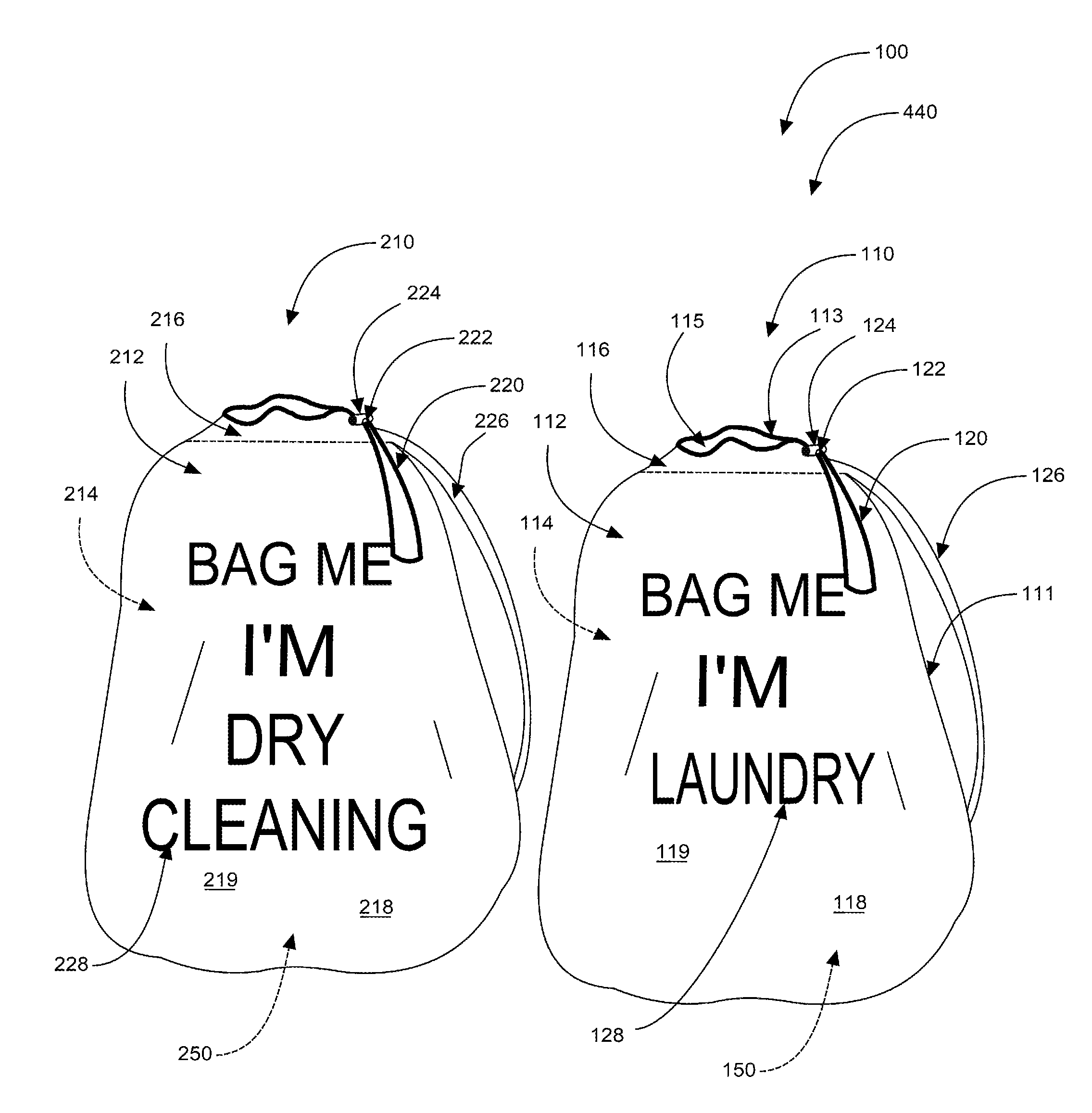 Bag me i'm laundry and bag me i'm dry cleaning systems