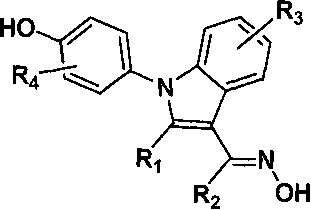 (4-hydroxyphenyl)-1h-indole-3-carbaldehyde oxime derivative as estrogenic agents