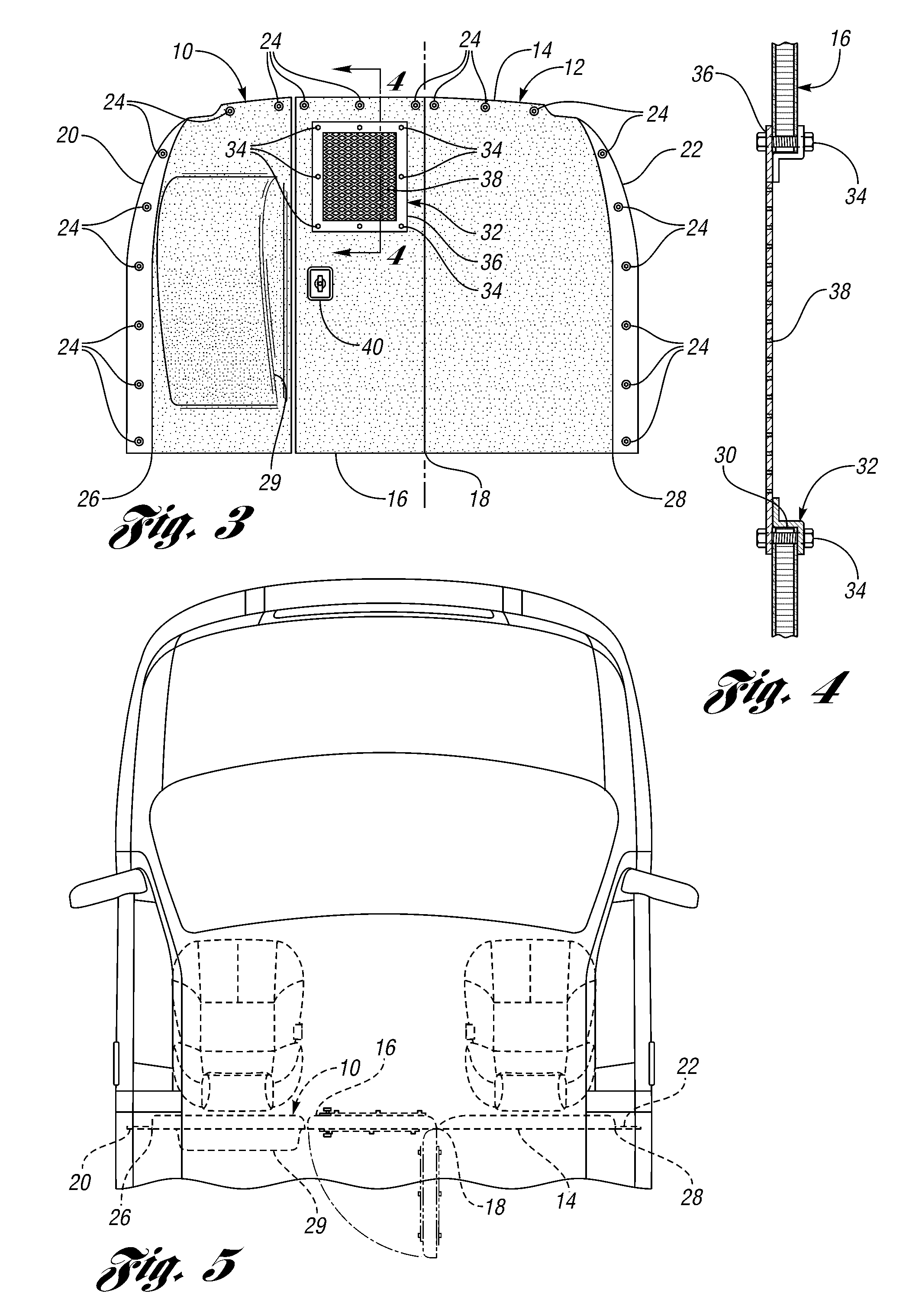 Kit and bulkhead assembly for cargo vehicles