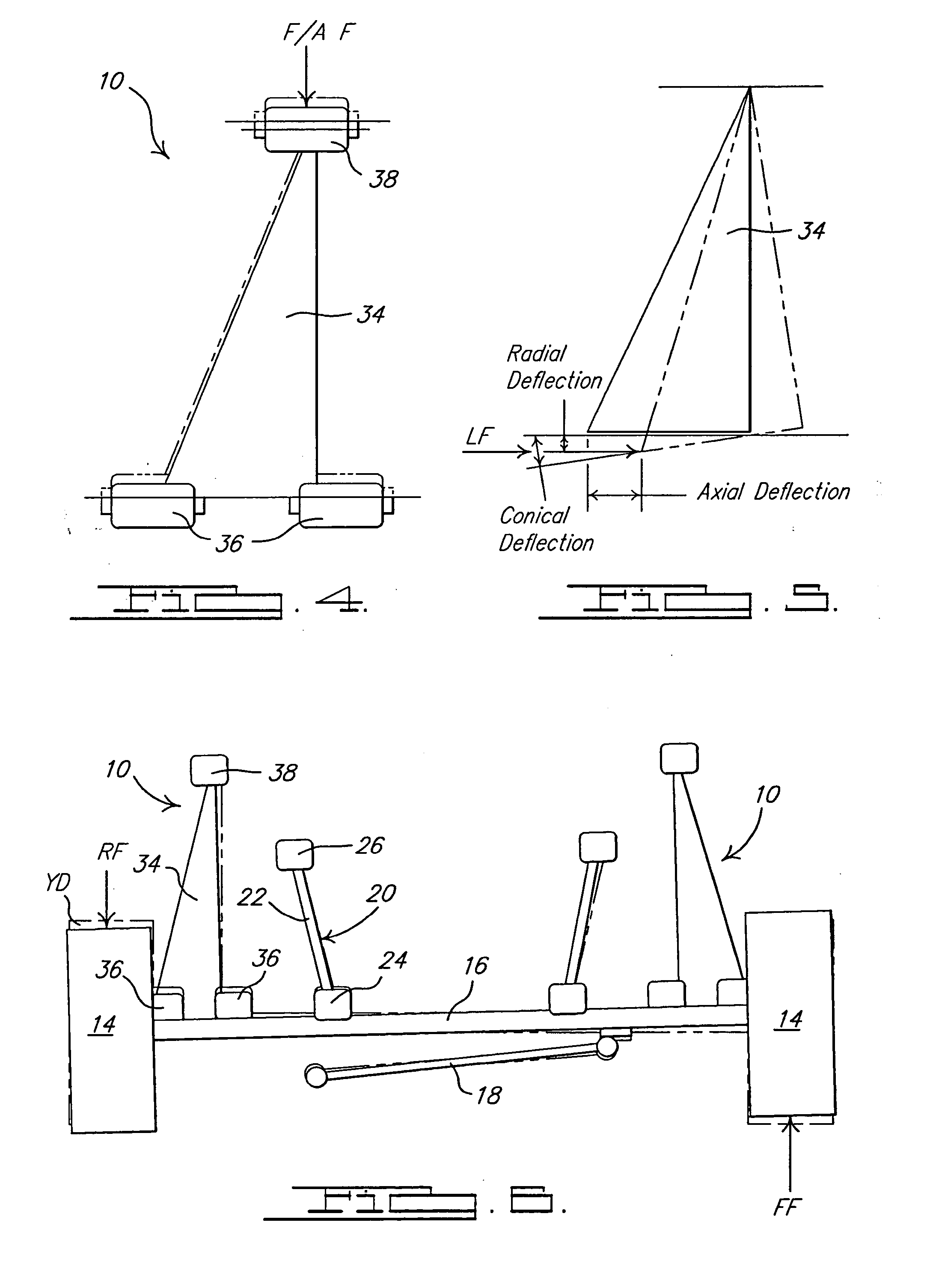 Suspension control arm assembly for vehicles