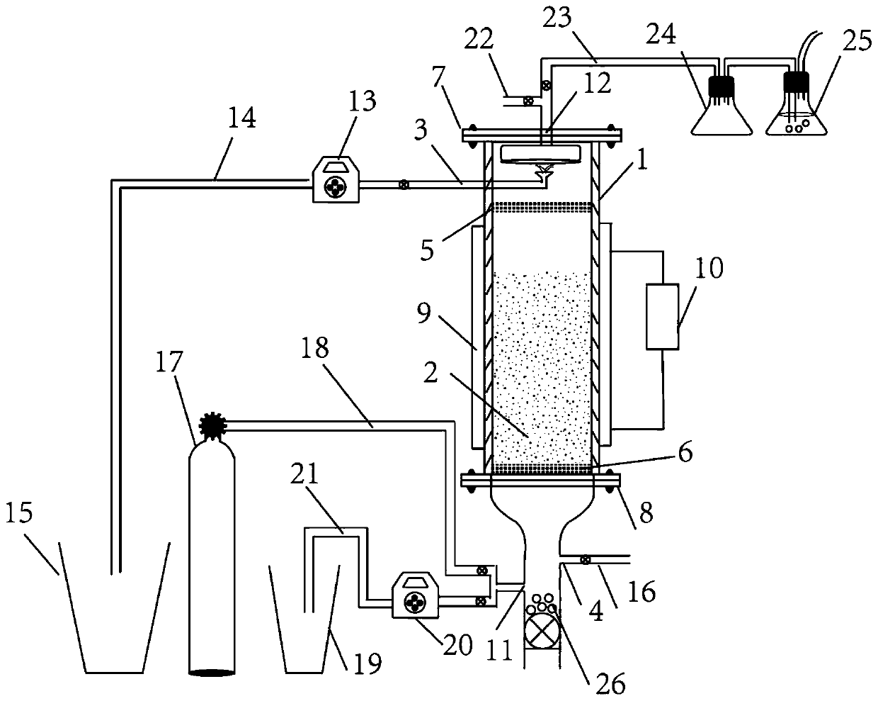 Anaerobic bioreactor, sewage treatment system and sewage treatment method