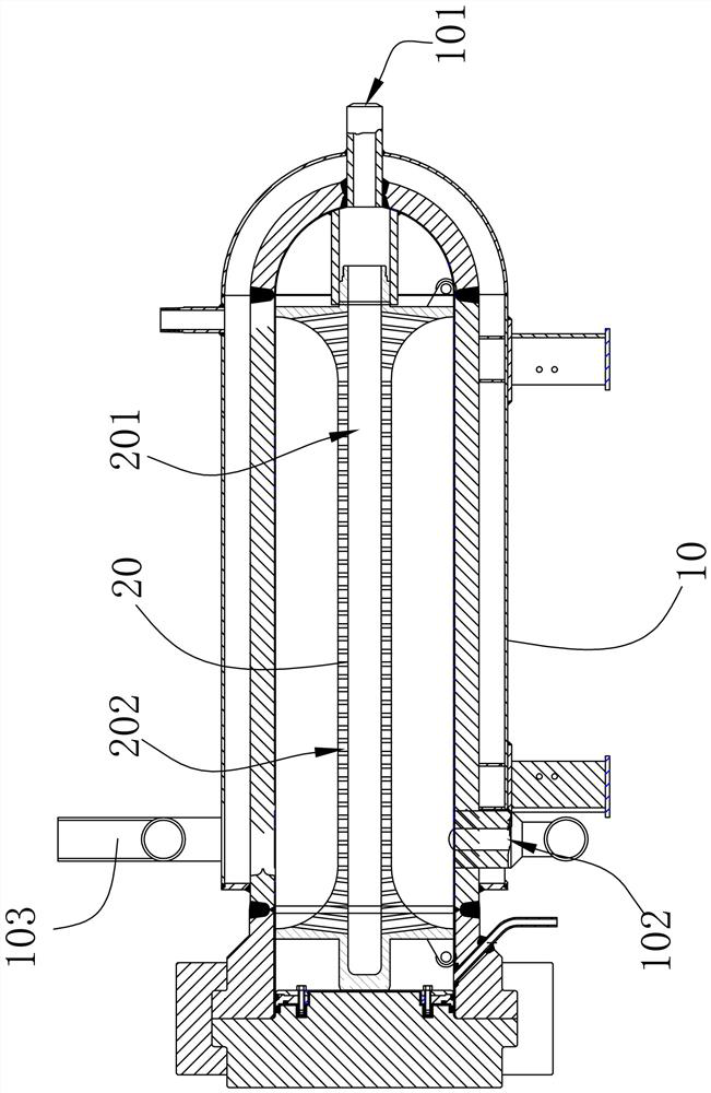 A kind of supercritical carbon dioxide horizontal dyeing kettle