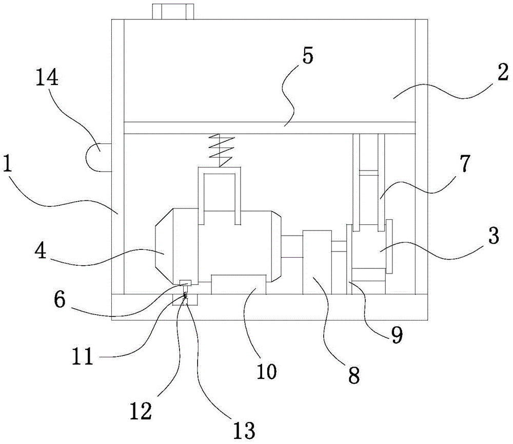 Hydraulic pump support device based on induction instructions