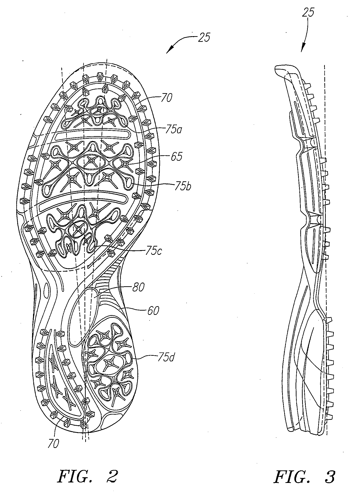 Chemically-treated Outsole Assembly for a Golf Shoe