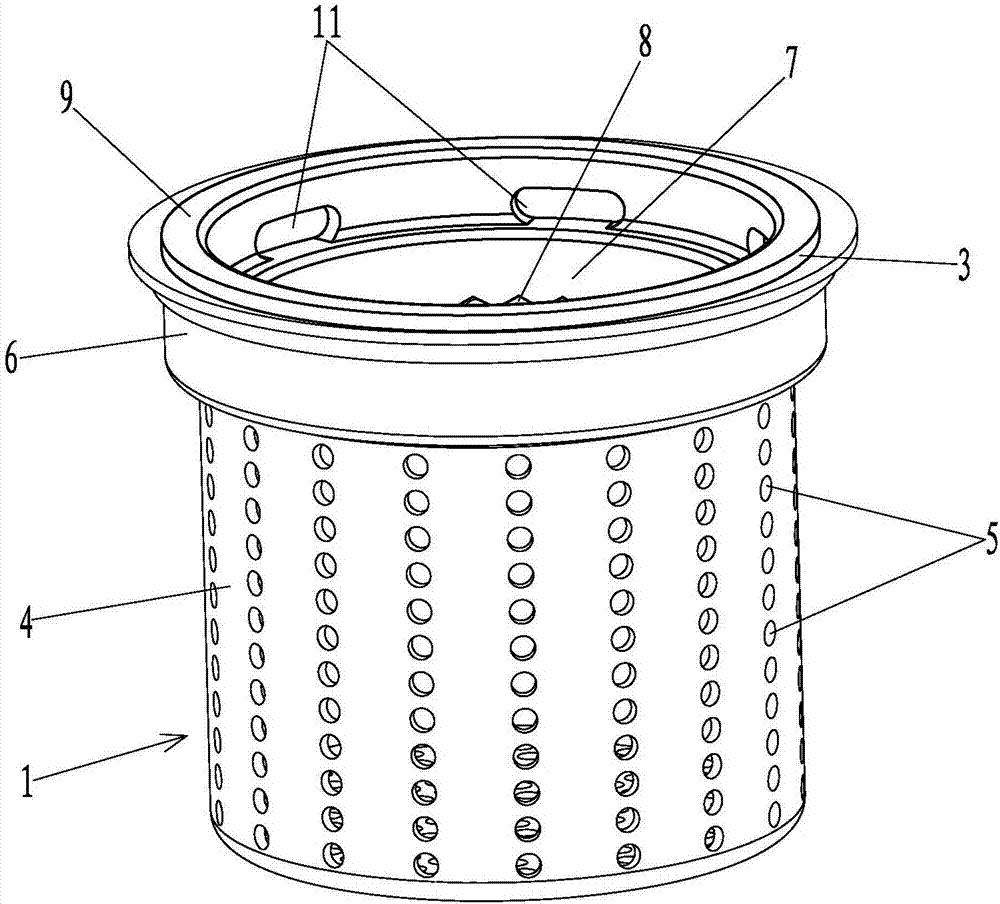 Filter element structure and processing method thereof