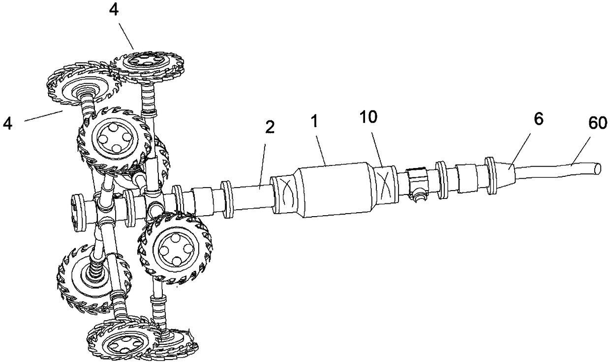 Pipe dredging device