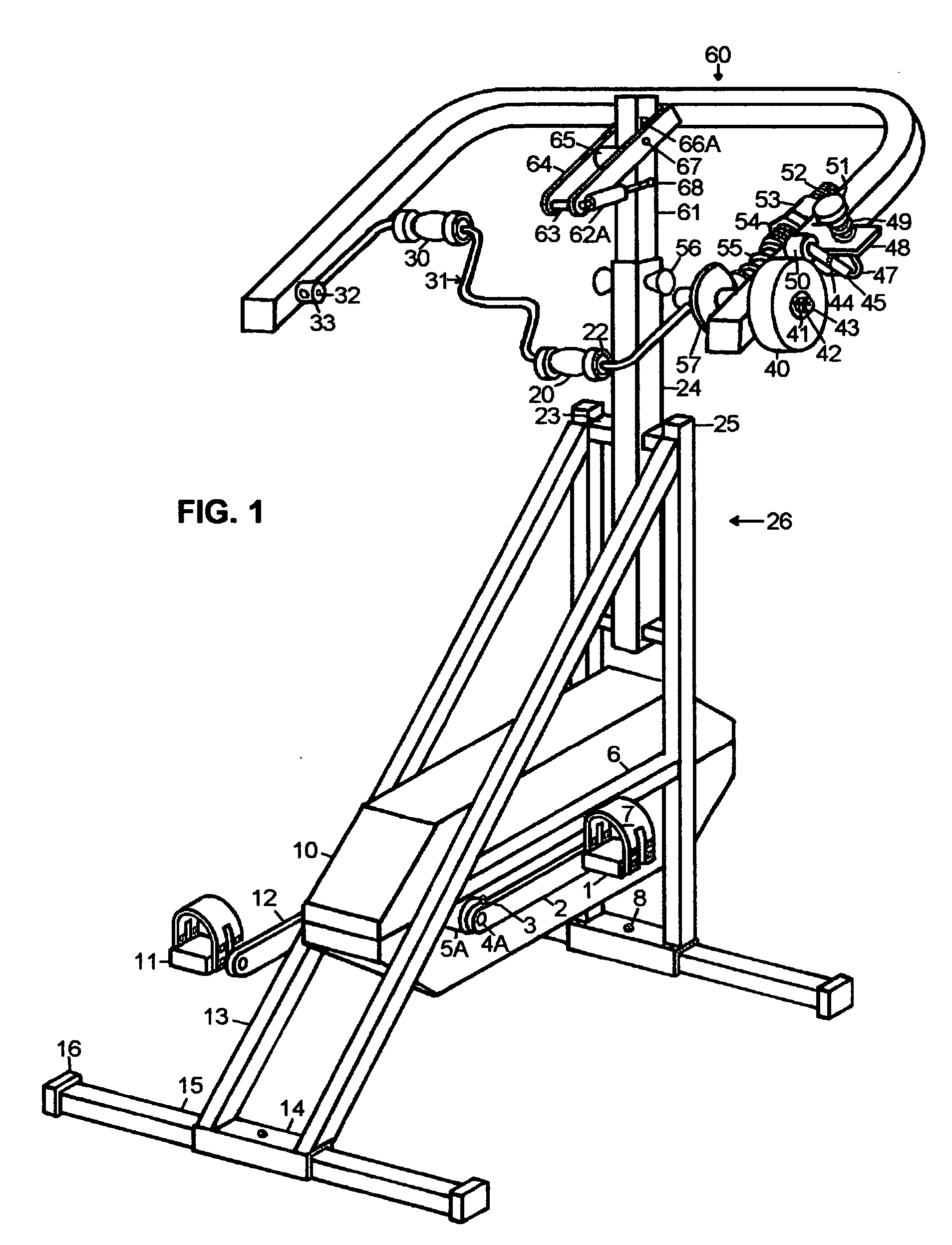 Vertical total body exercise apparatus