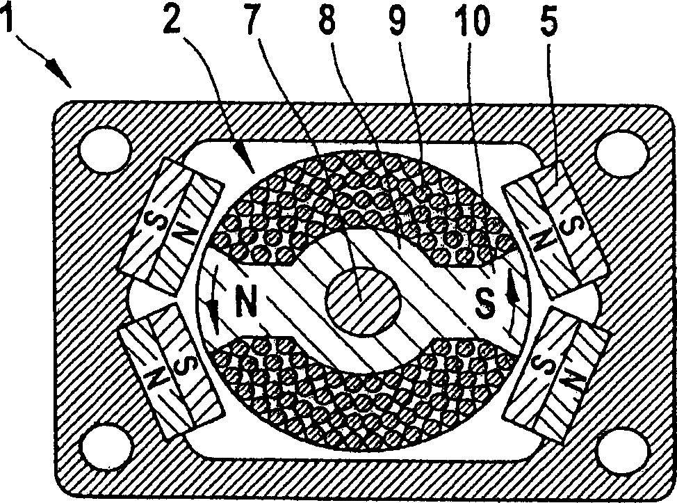 Electric motor for a small-scale electrical appliance