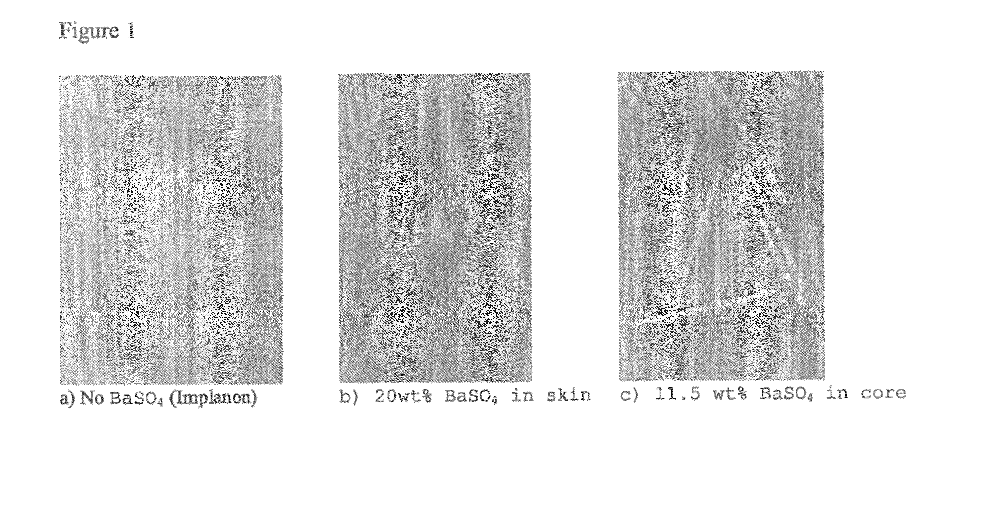 X-ray visible drug delivery device