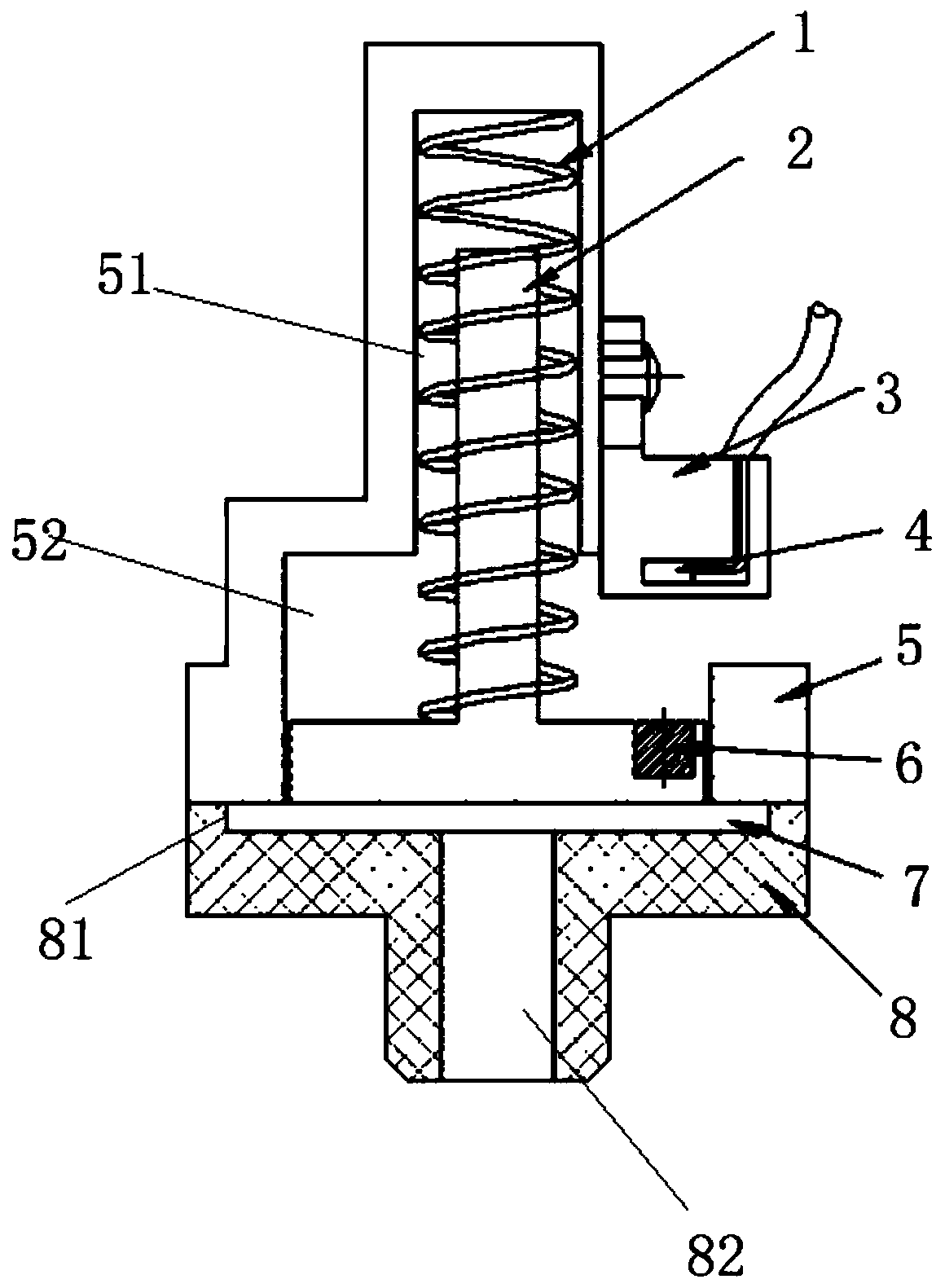 Hall pressure sensor