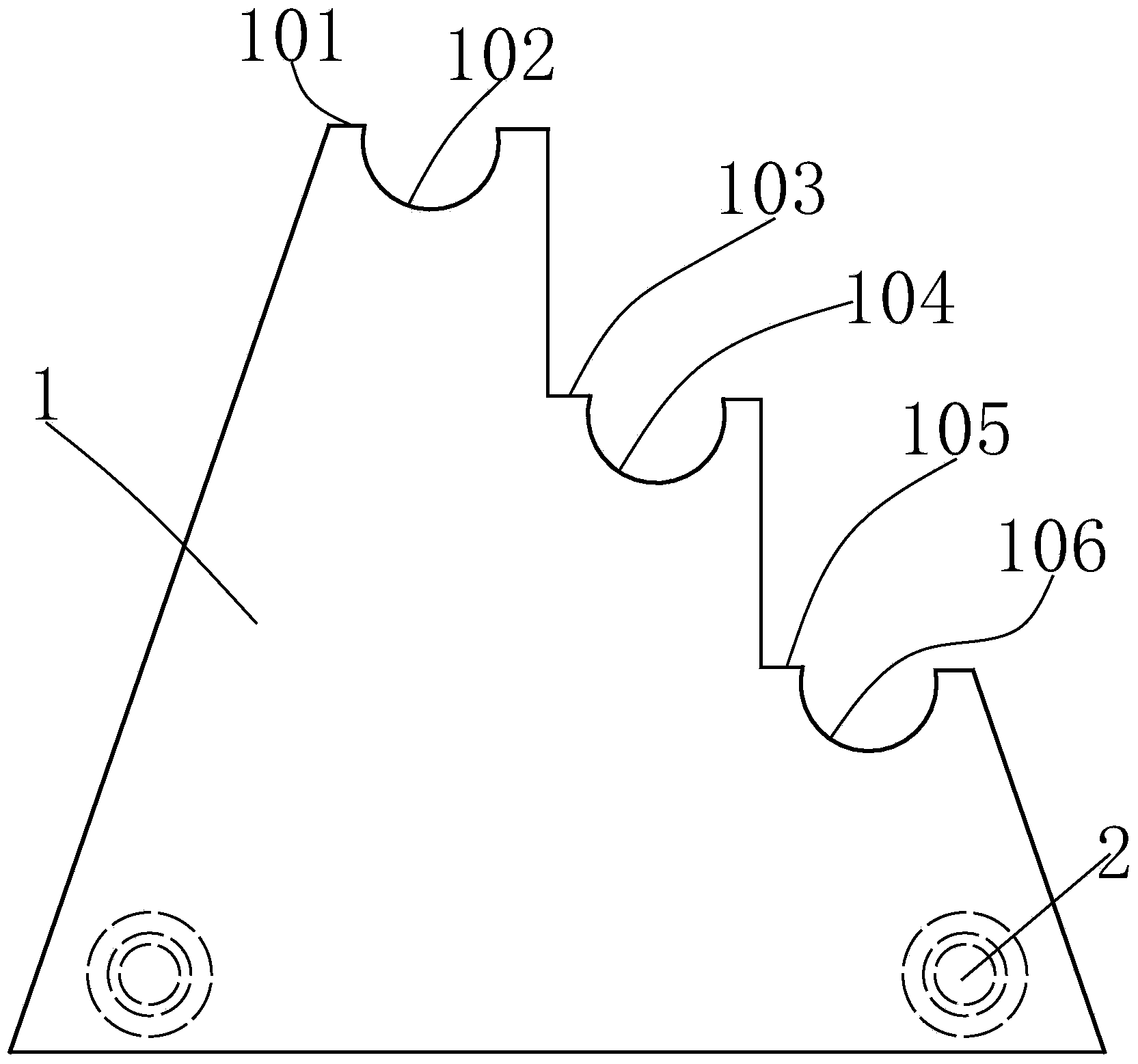 Winding drum support with adjustable width