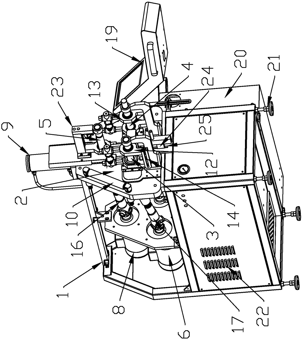 Vertical rounding machine