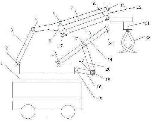 Variable mobility connecting rod mechanism driven by servomotor