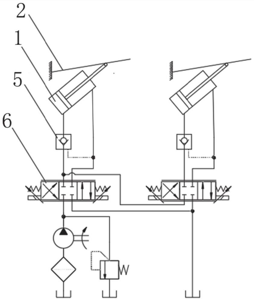 Lifter control method based on proportional control valve