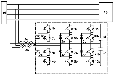 Power supply harmonic wave compensation system and method for active power filter