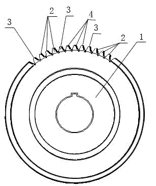 Method for processing middle convex gear by adopting shaving cutter and modified shaving cutter
