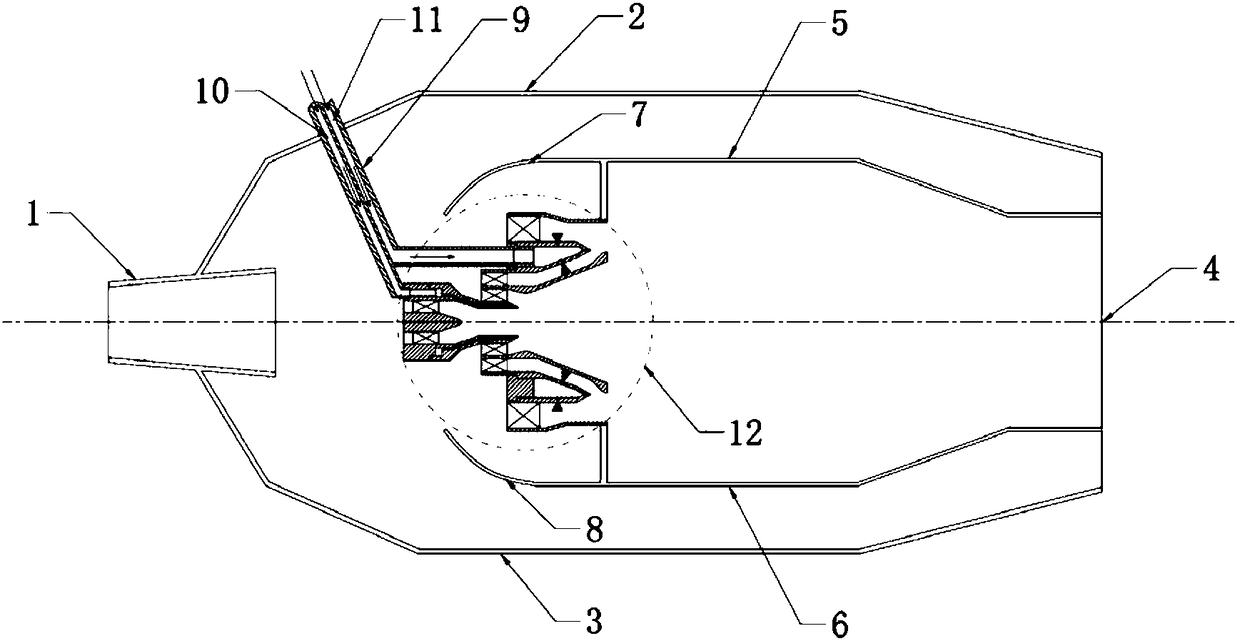 A three-stage stratified partially premixed combustor for preheating and pre-evaporating main fuel oil