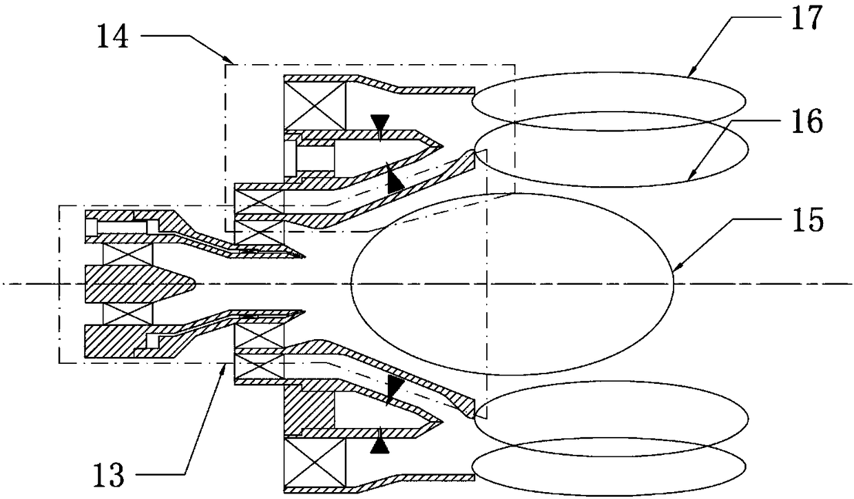 A three-stage stratified partially premixed combustor for preheating and pre-evaporating main fuel oil