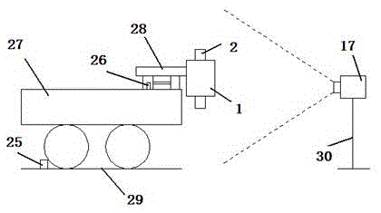Plate slab flame spray gun cutting height control system and using method thereof