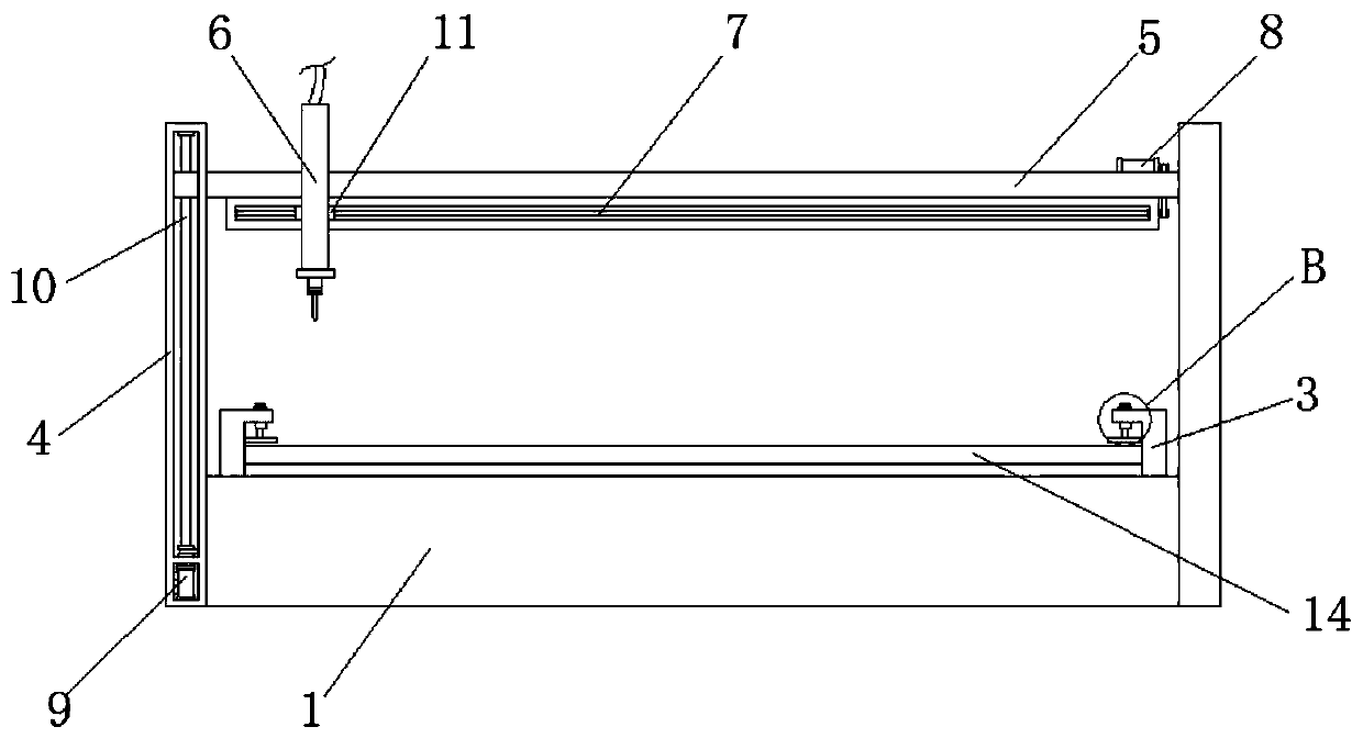 Cutting device for Q235B hot-rolled coil plate processing