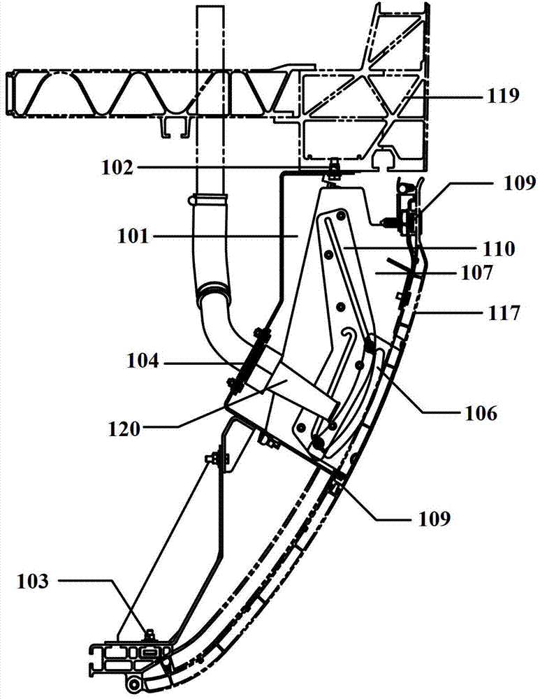Water filling nozzle protection device of motor train unit and motor train unit train body