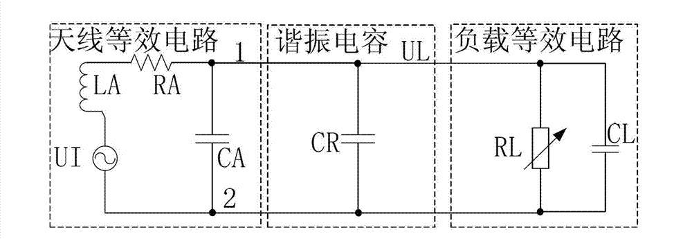 Circuit for improving energy transmission efficiency of non-contact type IC (integrated circuit) card