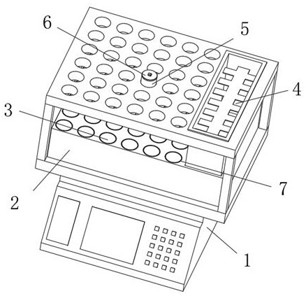 Urine sugar detection device for endocrinology department