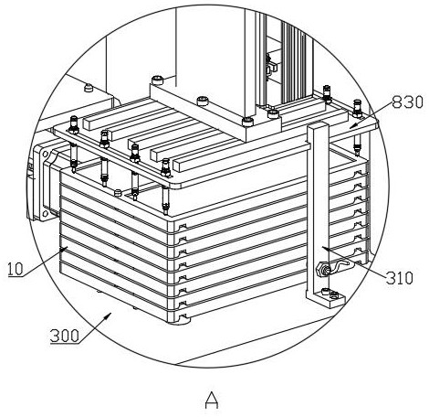 A stacking device for semiconductor lead frames
