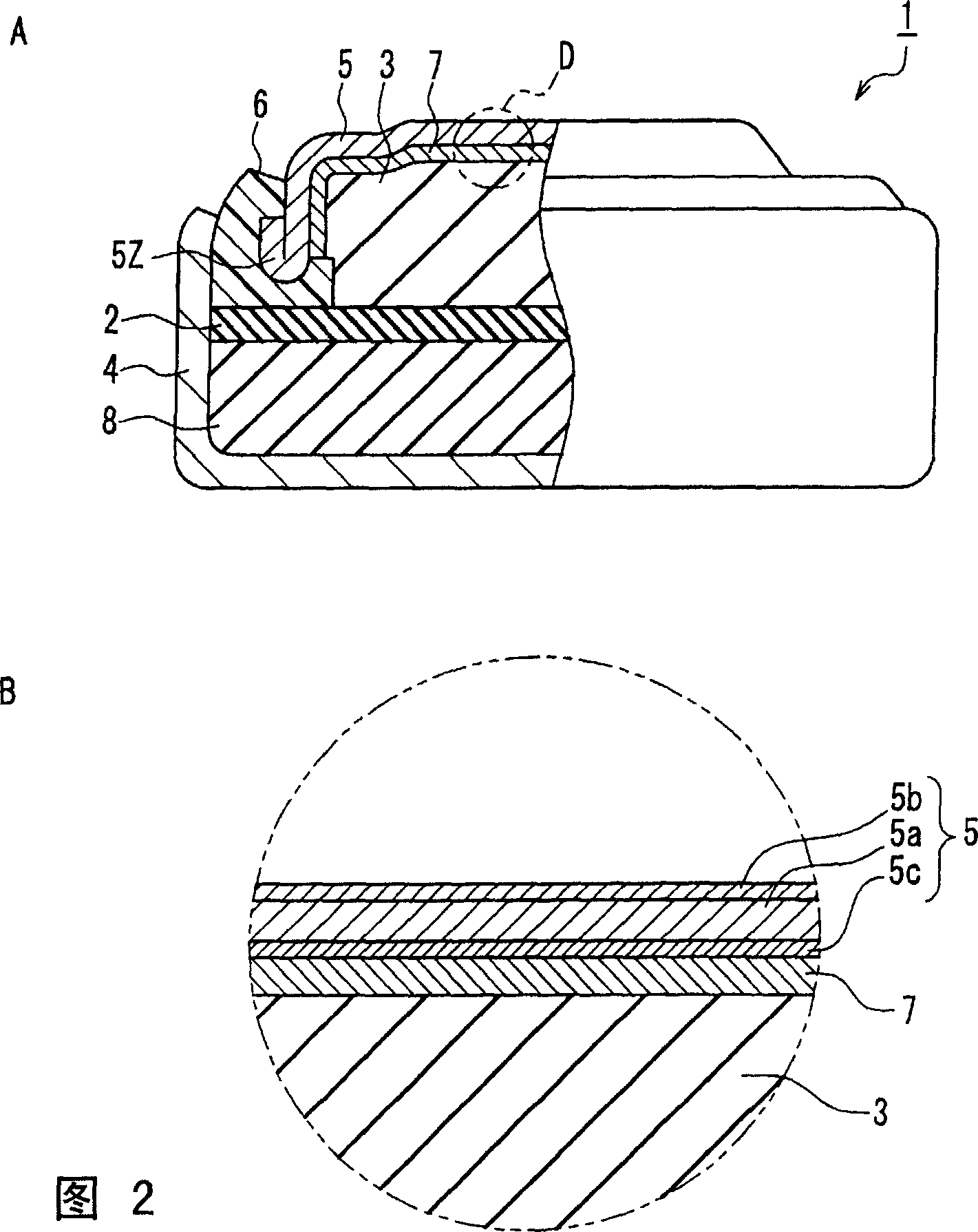 Alkaline button cell and method for producing same