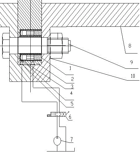 Fast opening device for large-scale coupling flange plate and fast opening method thereof