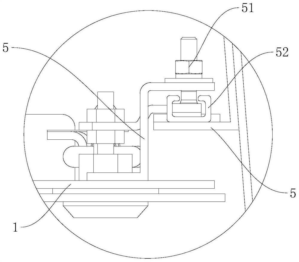 Side top plate seam blocking structure and mounting method