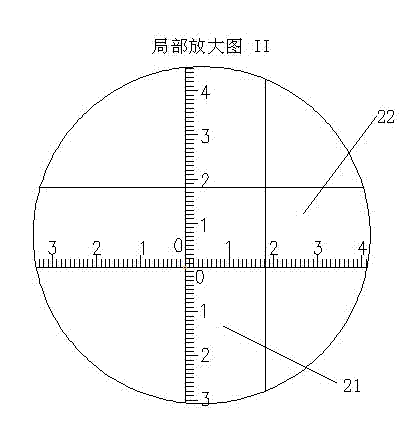 Bend steel bar inner arc radius measuring pair ruler