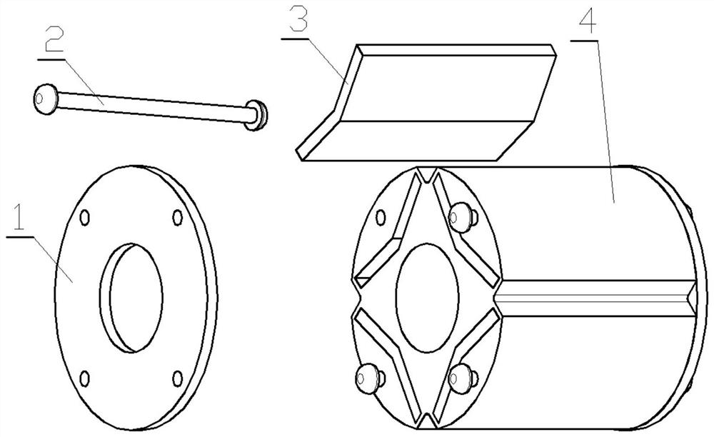 High-speed embedded permanent magnet synchronous motor rotor structure