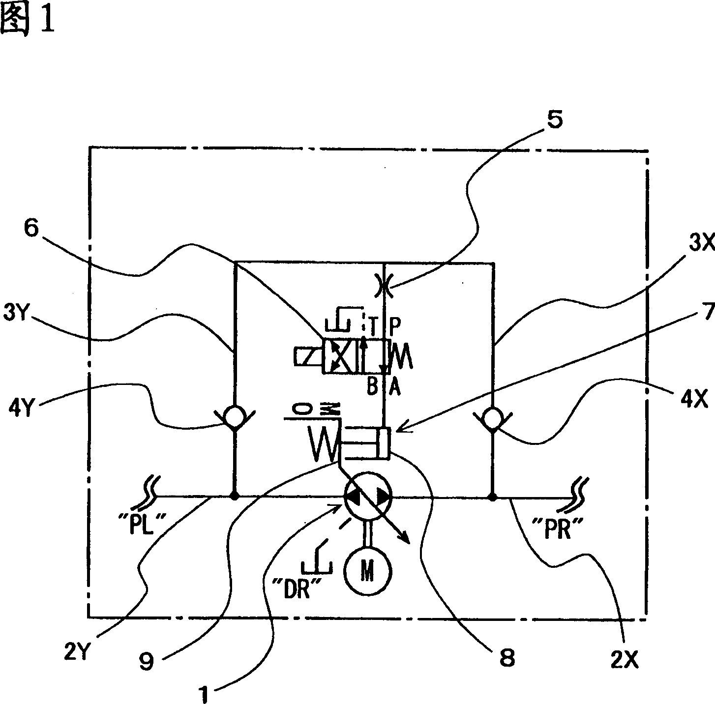 Volume-variable bi-directional rotary pump and hydraulic loop using the pump